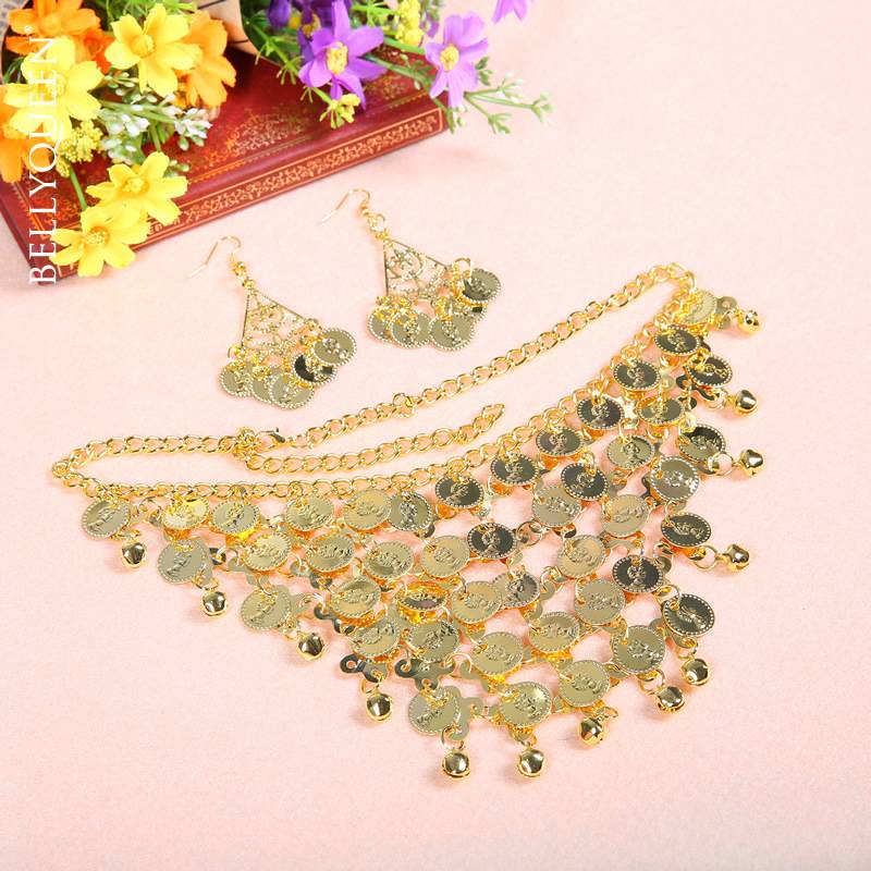 Gold (2 ear falls + necklace)